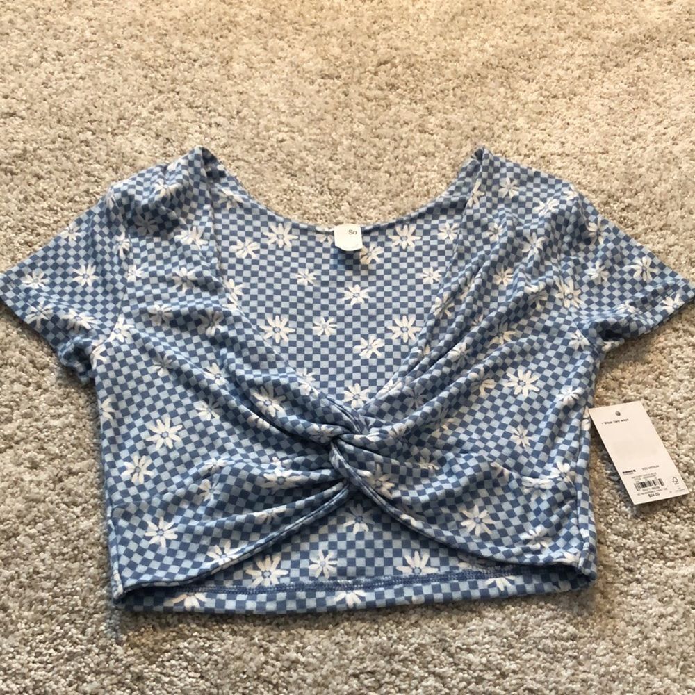 SO floral crop top